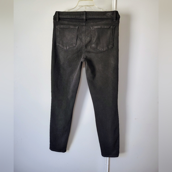 PAIGE Hoxton Ankle Skinny Jeans High Rise Women's Black Stretch sz 31. - Picture 4 of 17
